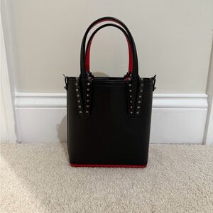 Mini cabata leather top handle bag